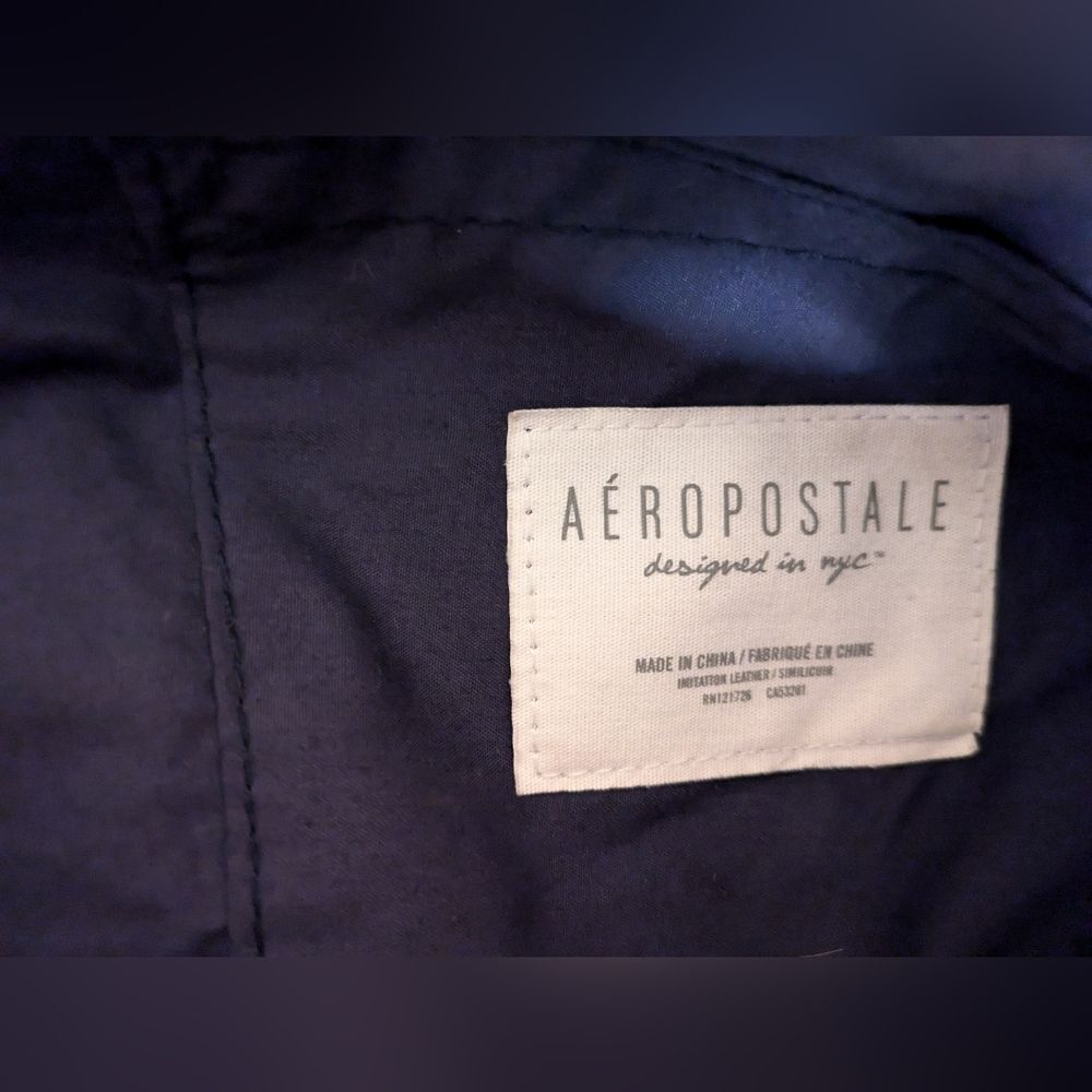 AEROPOSTALE Embroidery Fabric Arrow Design Crossbody Bag Y2K Southwest - Picture 10 of 11
